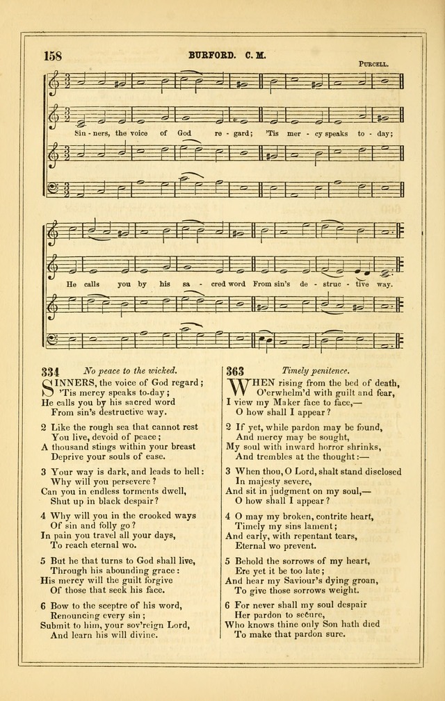 The Heart and Voice: or, Songs of Praise for the Sanctuary: hymn and tune book, designed for congregational singing in the Methodist Episcopal Church, and for congregations generally page 158