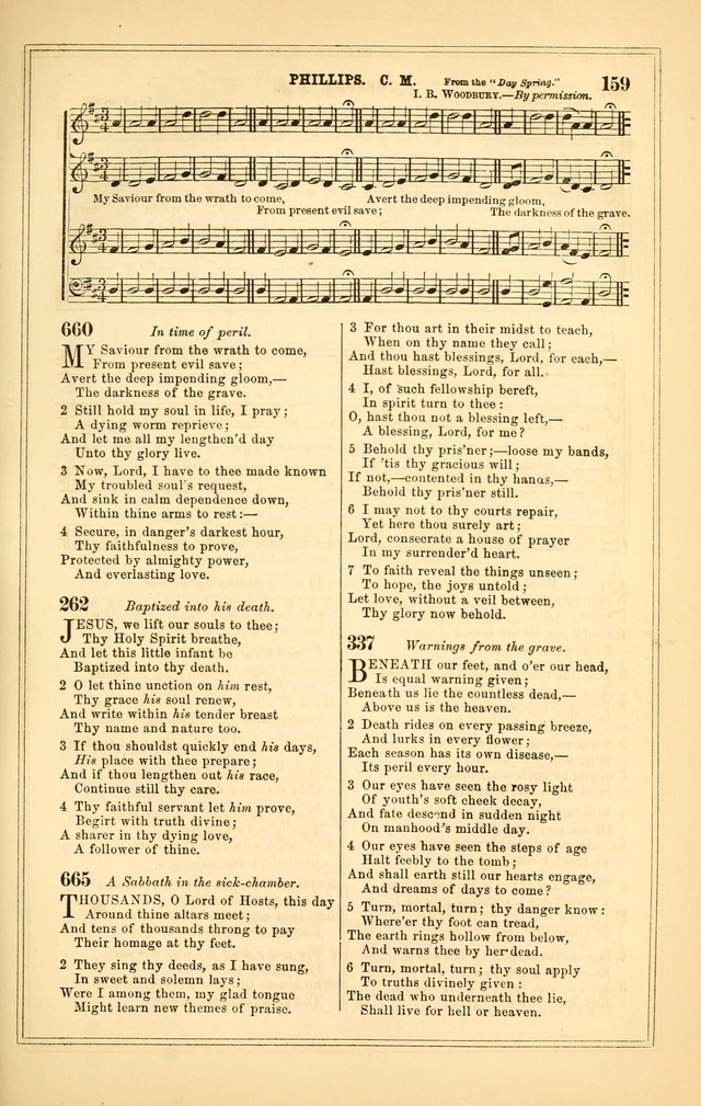 The Heart and Voice: or, Songs of Praise for the Sanctuary: hymn and tune book, designed for congregational singing in the Methodist Episcopal Church, and for congregations generally page 159