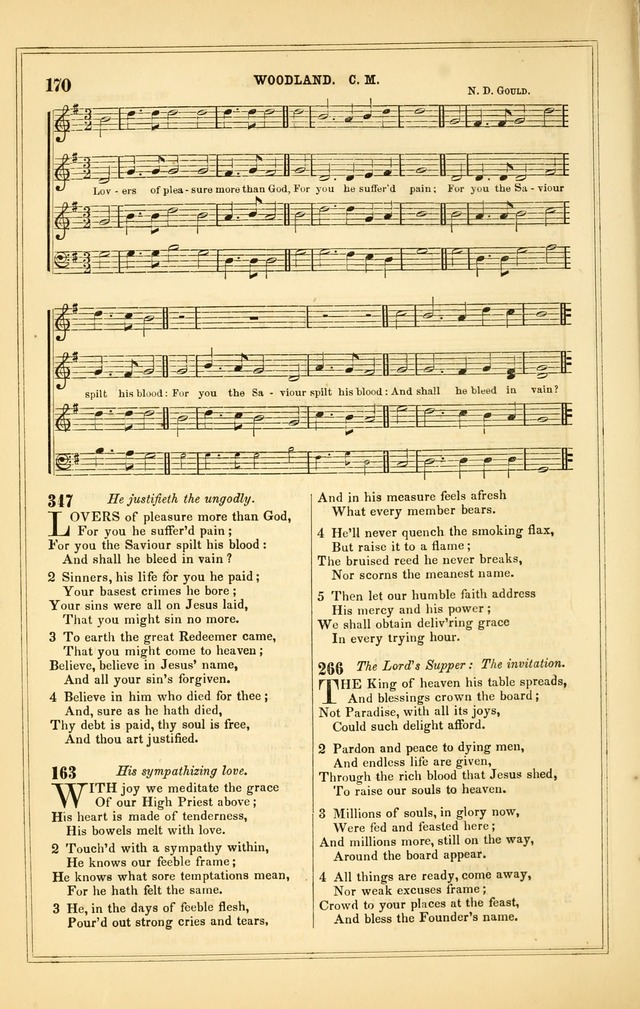 The Heart and Voice: or, Songs of Praise for the Sanctuary: hymn and tune book, designed for congregational singing in the Methodist Episcopal Church, and for congregations generally page 170