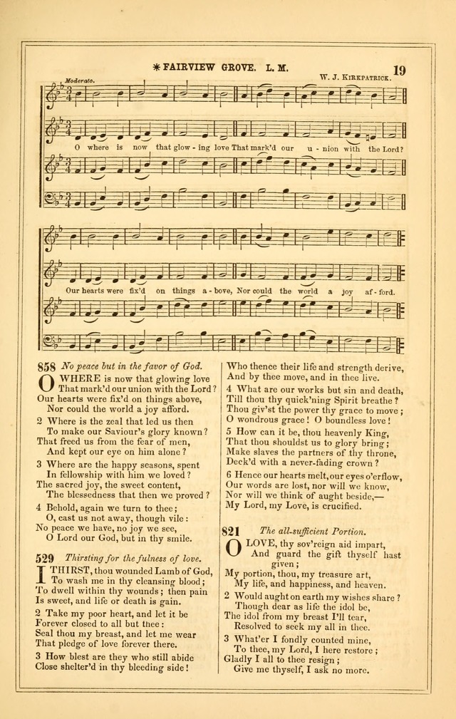 The Heart and Voice: or, Songs of Praise for the Sanctuary: hymn and tune book, designed for congregational singing in the Methodist Episcopal Church, and for congregations generally page 19