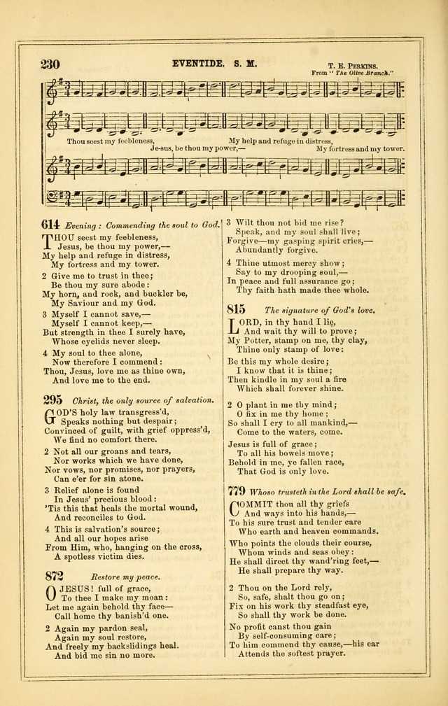 The Heart and Voice: or, Songs of Praise for the Sanctuary: hymn and tune book, designed for congregational singing in the Methodist Episcopal Church, and for congregations generally page 230