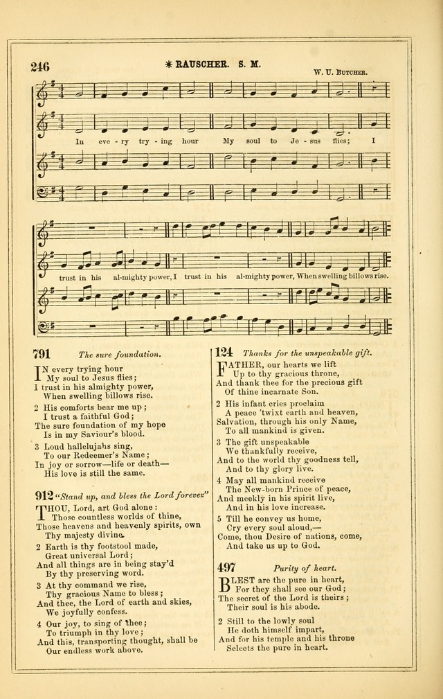 The Heart and Voice: or, Songs of Praise for the Sanctuary: hymn and tune book, designed for congregational singing in the Methodist Episcopal Church, and for congregations generally page 246