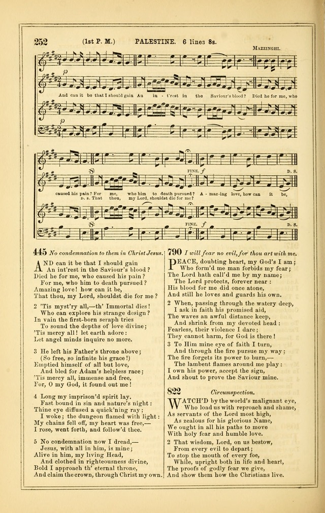 The Heart and Voice: or, Songs of Praise for the Sanctuary: hymn and tune book, designed for congregational singing in the Methodist Episcopal Church, and for congregations generally page 252