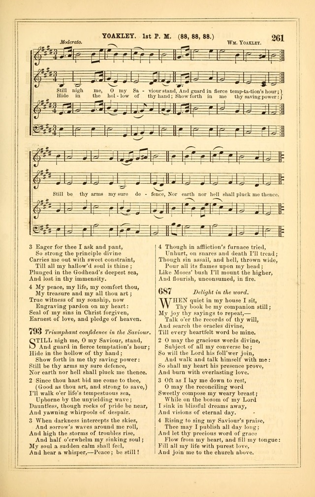 The Heart and Voice: or, Songs of Praise for the Sanctuary: hymn and tune book, designed for congregational singing in the Methodist Episcopal Church, and for congregations generally page 261