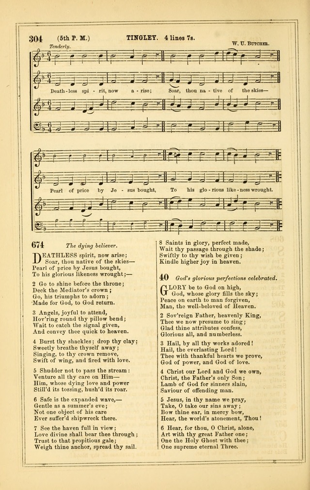 The Heart and Voice: or, Songs of Praise for the Sanctuary: hymn and tune book, designed for congregational singing in the Methodist Episcopal Church, and for congregations generally page 304