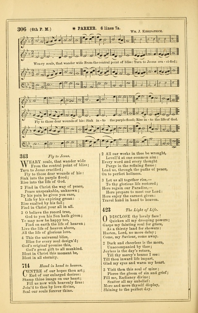 The Heart and Voice: or, Songs of Praise for the Sanctuary: hymn and tune book, designed for congregational singing in the Methodist Episcopal Church, and for congregations generally page 306