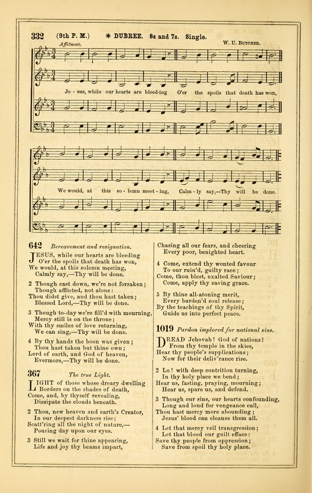 The Heart and Voice: or, Songs of Praise for the Sanctuary: hymn and tune book, designed for congregational singing in the Methodist Episcopal Church, and for congregations generally page 332