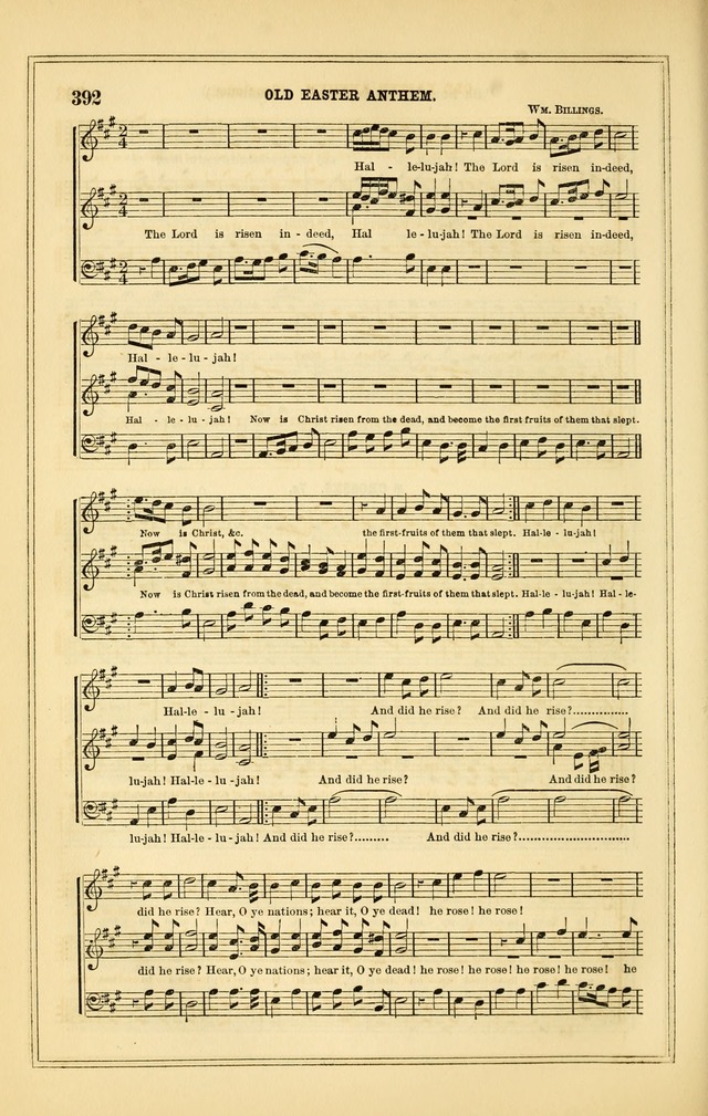 The Heart and Voice: or, Songs of Praise for the Sanctuary: hymn and tune book, designed for congregational singing in the Methodist Episcopal Church, and for congregations generally page 392