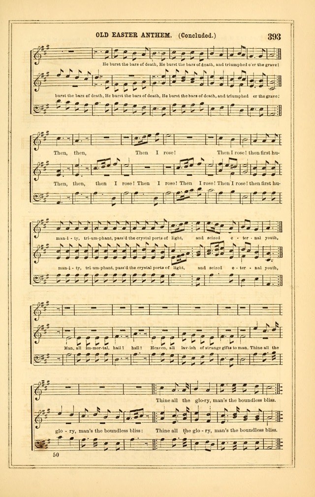 The Heart and Voice: or, Songs of Praise for the Sanctuary: hymn and tune book, designed for congregational singing in the Methodist Episcopal Church, and for congregations generally page 393