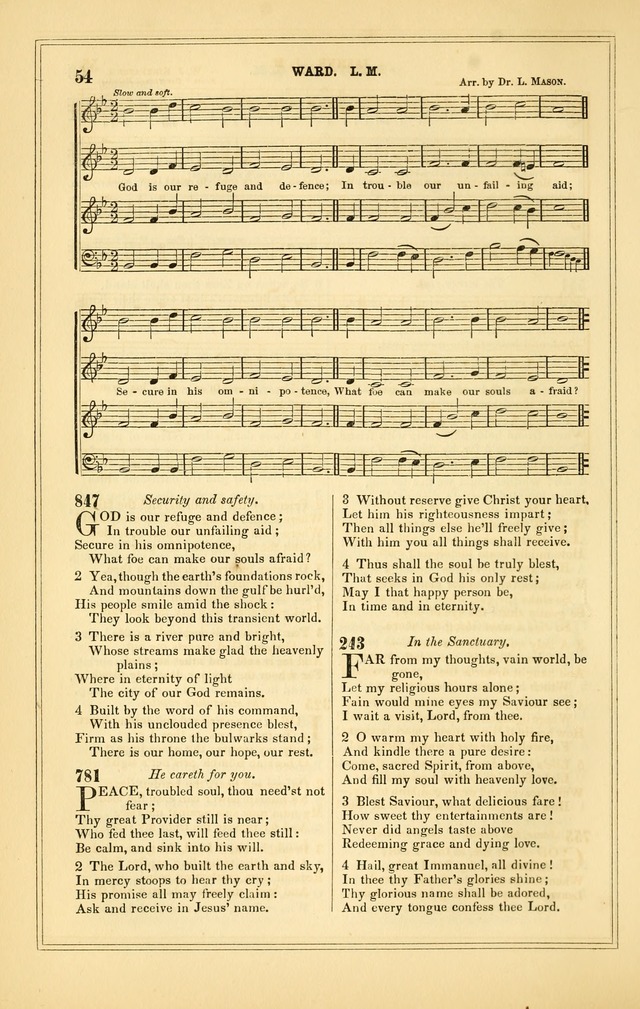 The Heart and Voice: or, Songs of Praise for the Sanctuary: hymn and tune book, designed for congregational singing in the Methodist Episcopal Church, and for congregations generally page 54