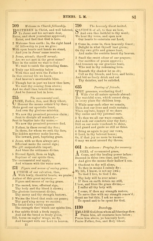 The Heart and Voice: or, Songs of Praise for the Sanctuary: hymn and tune book, designed for congregational singing in the Methodist Episcopal Church, and for congregations generally page 81