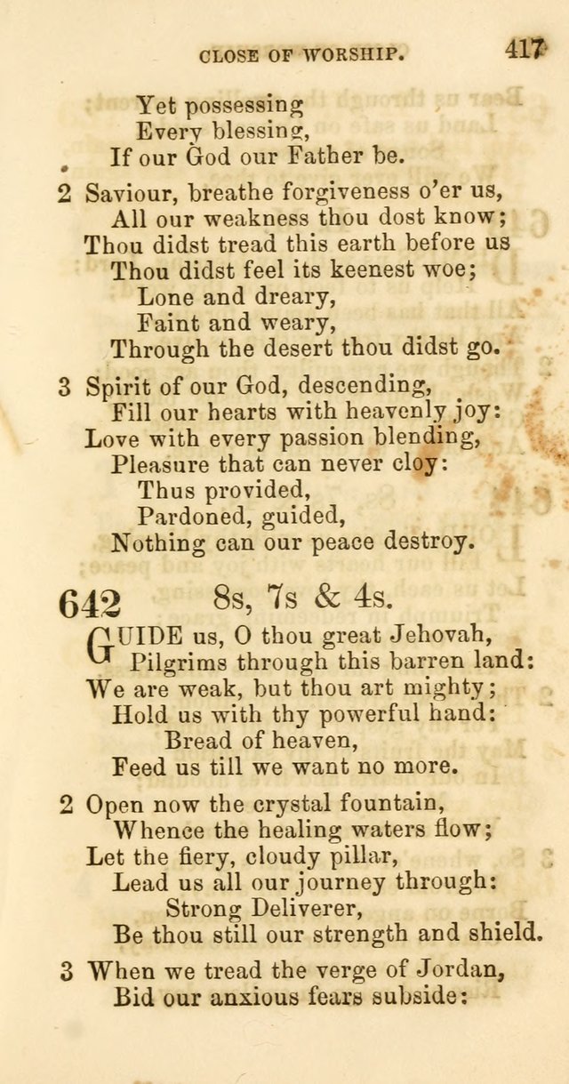 Hymns of Worship: designed for use especially in the lecture room, the prayer meeting and the family page 422