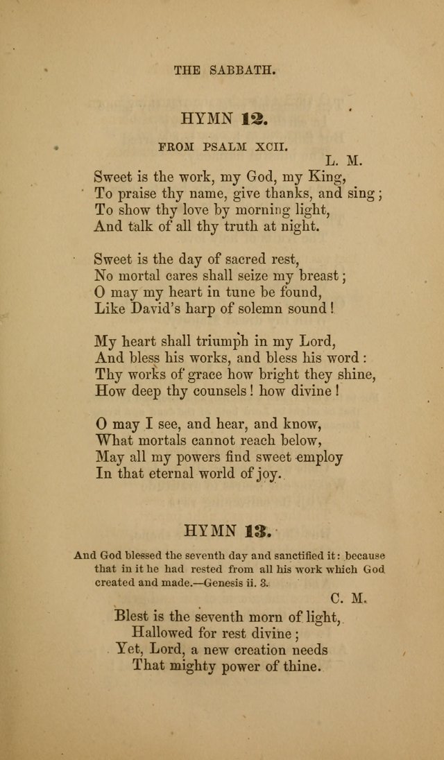 Hymns for the Worship of God: selected and arranged for the congregations connected with the Church of Scotland page 11