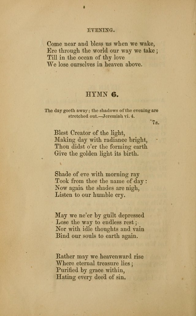 Hymns for the Worship of God: selected and arranged for the congregations connected with the Church of Scotland page 6