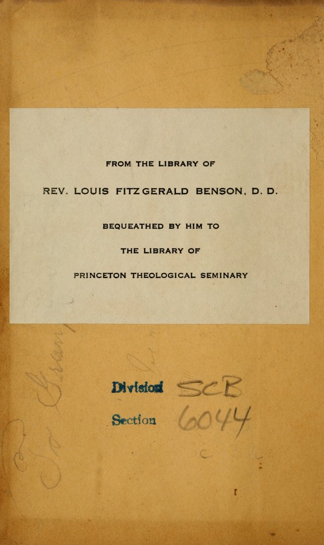 Hymns for the Worship of God: selected and arranged for the congregations connected with the Church of Scotland page ii