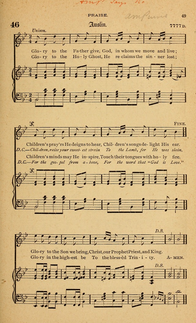 Hymnal with Music for Children page 58