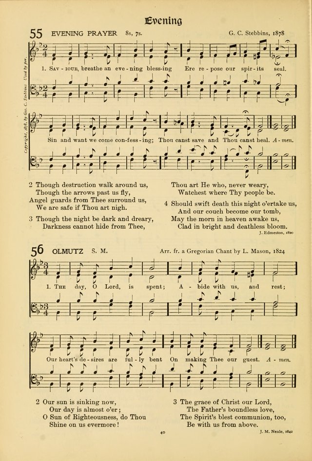 Hymns of Worship and Service (15th ed.) page 40