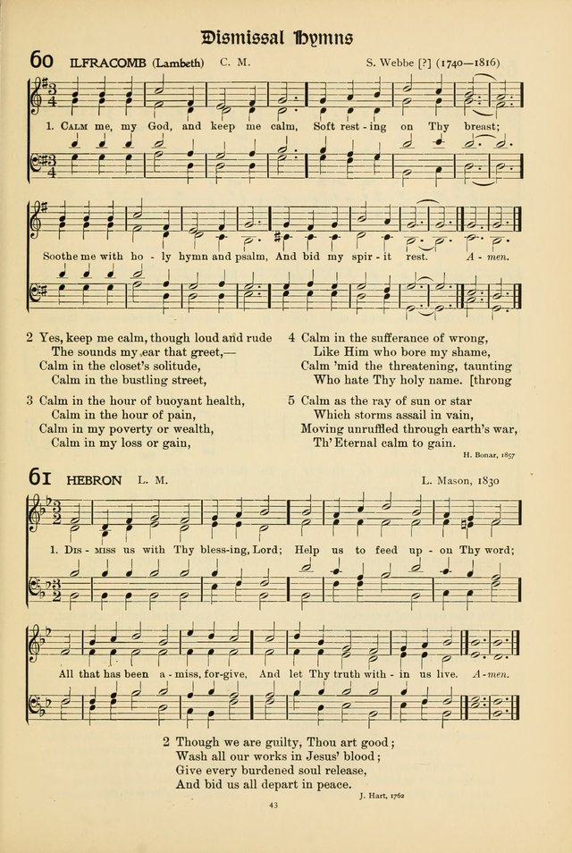 Hymns of Worship and Service (15th ed.) page 43