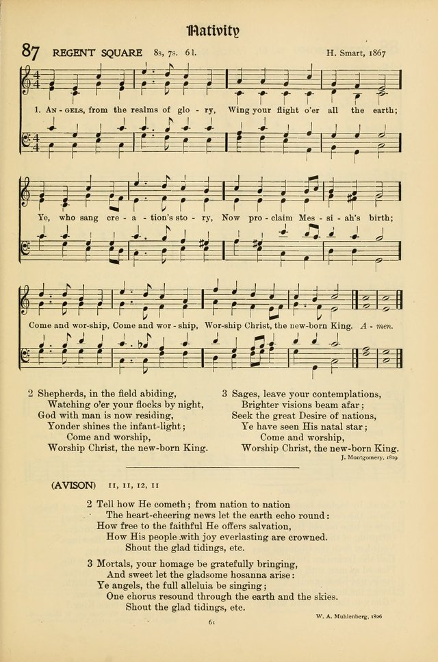 Hymns of Worship and Service (15th ed.) page 61