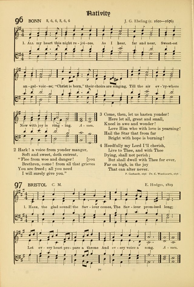 Hymns of Worship and Service (15th ed.) page 70