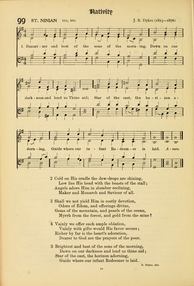 Hymns of Worship and Service (15th ed.) page 72