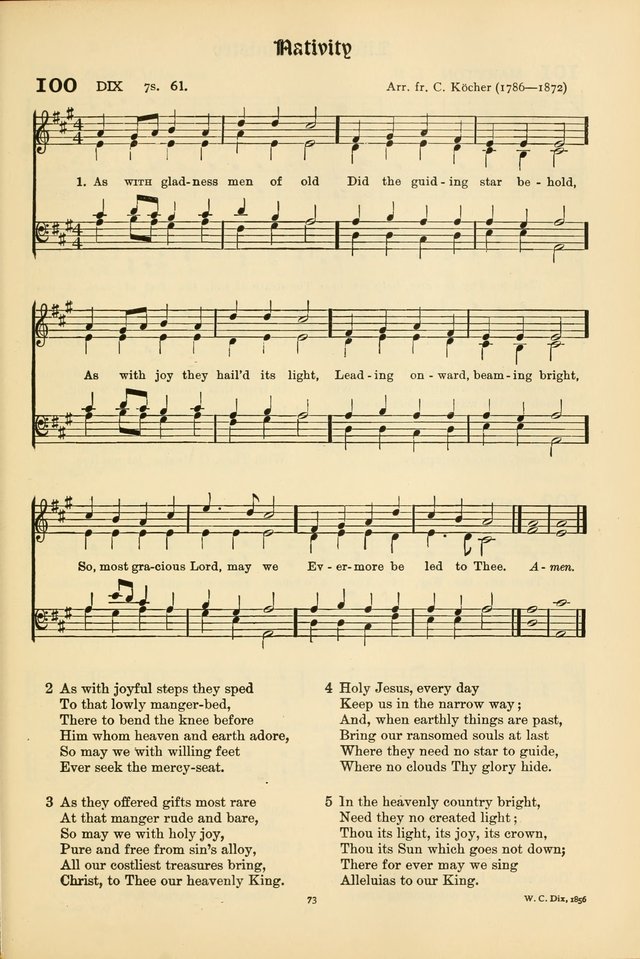 Hymns of Worship and Service (15th ed.) page 73