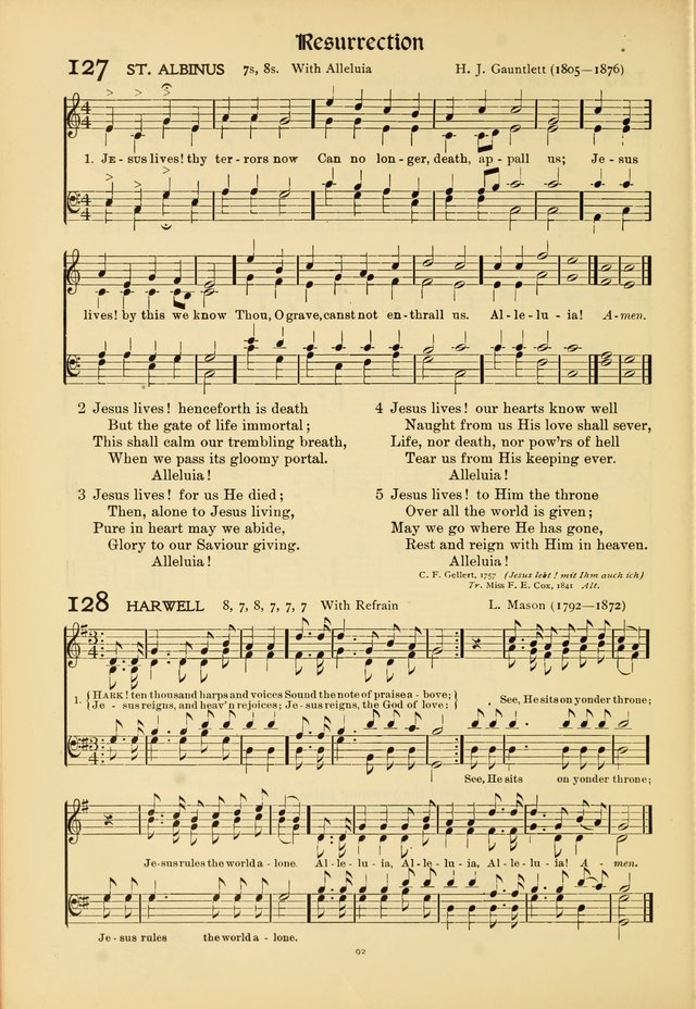 Hymns of Worship and Service (15th ed.) page 92