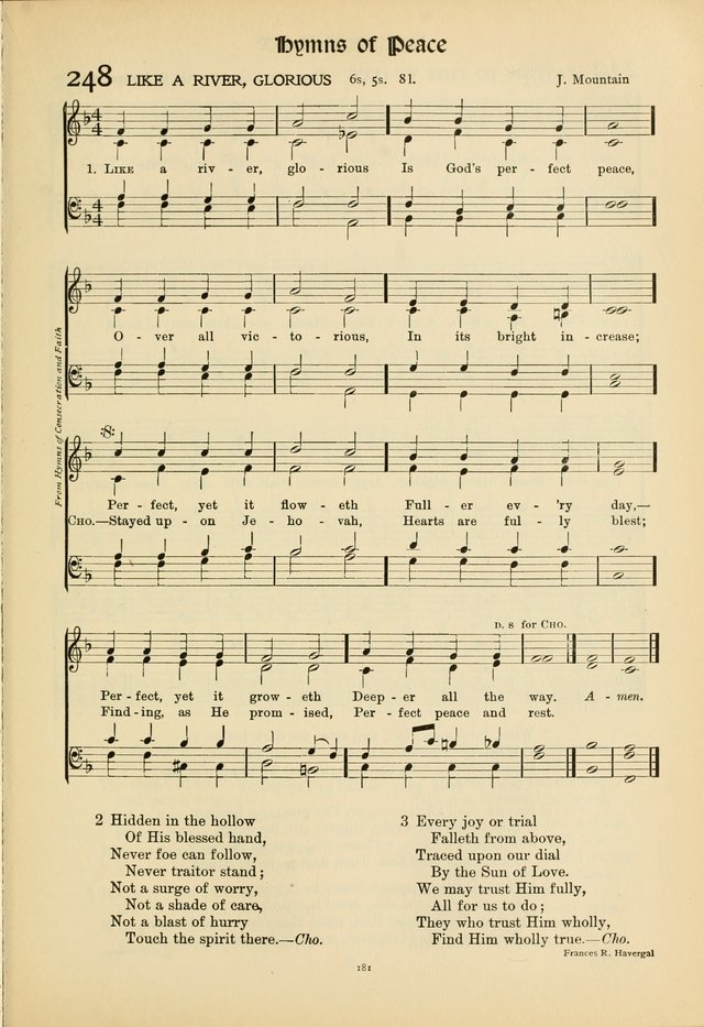 Hymns of Worship and Service. (Chapel ed.) page 181