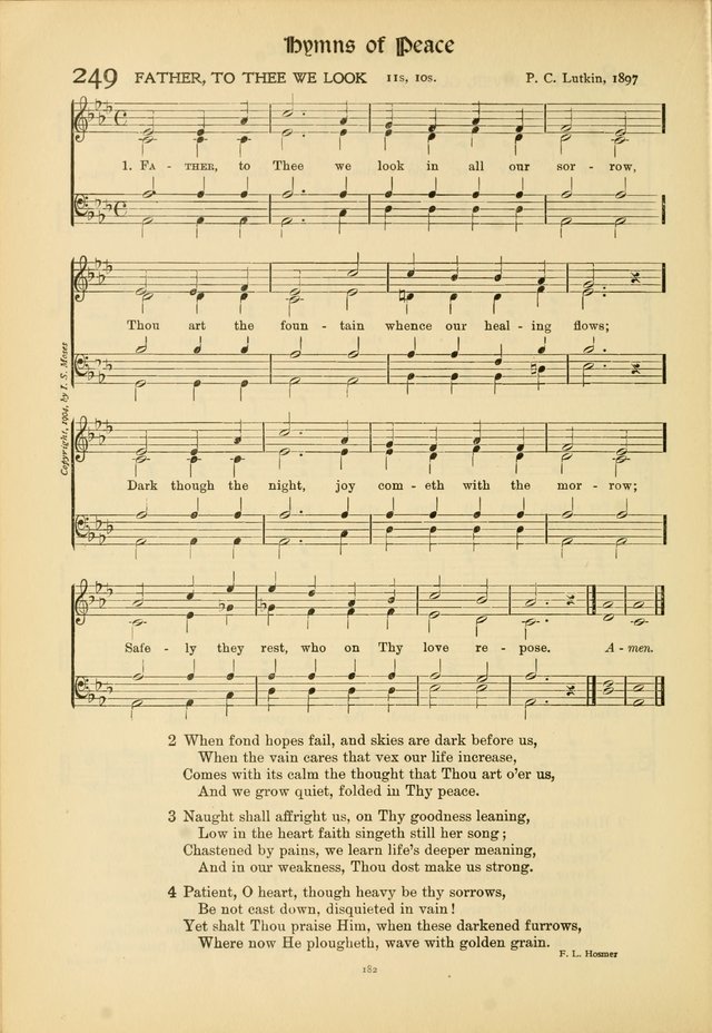 Hymns of Worship and Service. (Chapel ed.) page 182