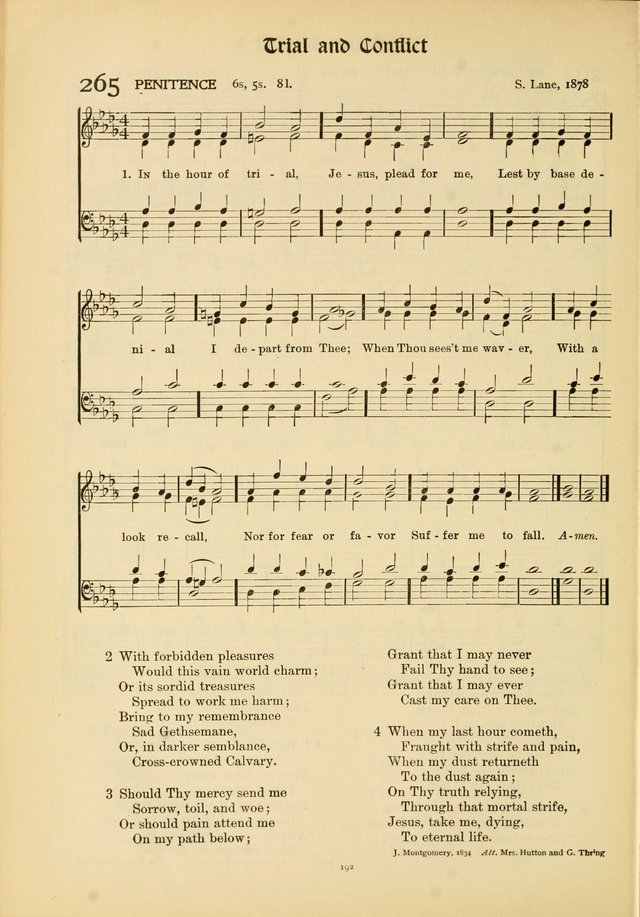 Hymns of Worship and Service. (Chapel ed.) page 192