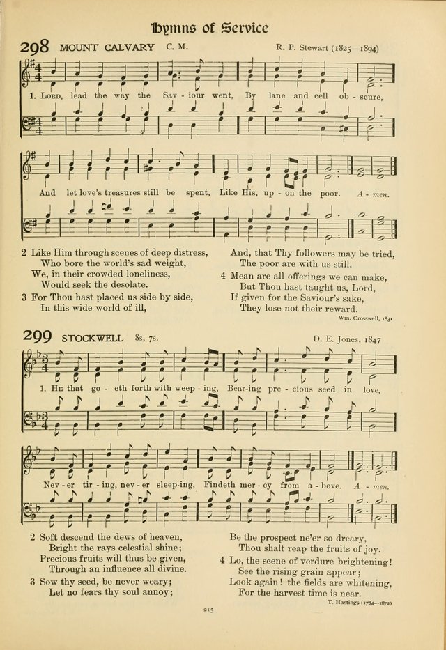 Hymns of Worship and Service. (Chapel ed.) page 215