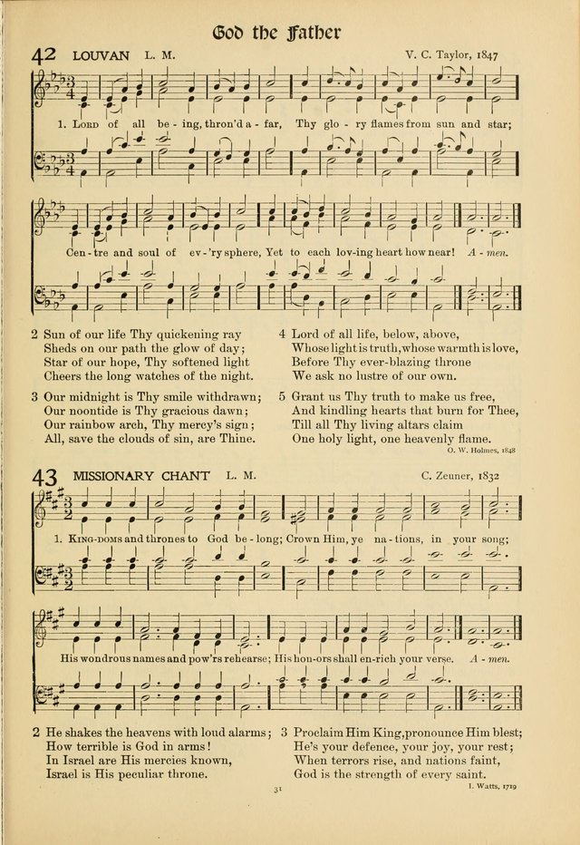 Hymns of Worship and Service. (Chapel ed.) page 31