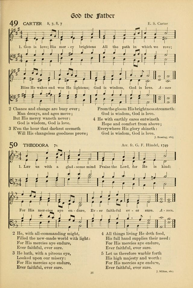 Hymns of Worship and Service. (Chapel ed.) page 35