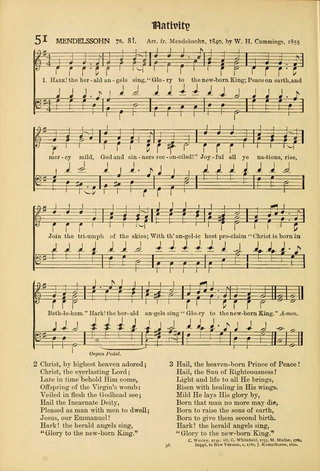 Hymns of Worship and Service. (Chapel ed.) page 36