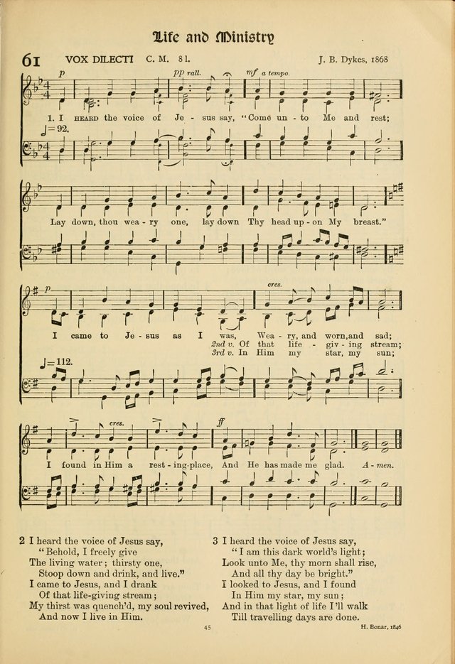 Hymns of Worship and Service. (Chapel ed.) page 45