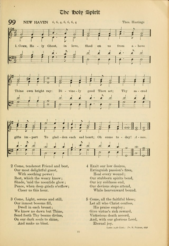 Hymns of Worship and Service. (Chapel ed.) page 73