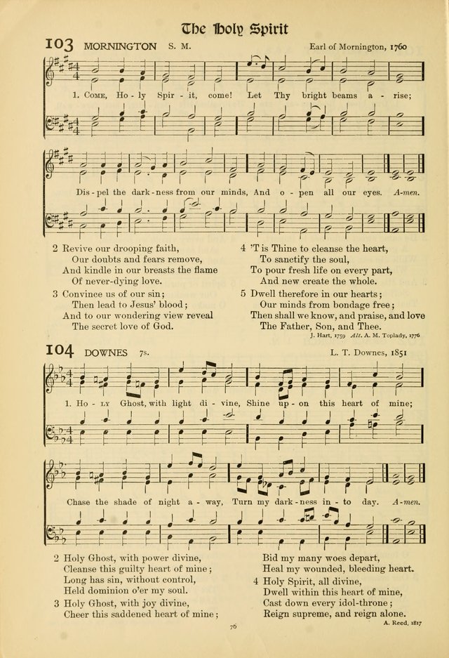 Hymns of Worship and Service. (Chapel ed.) page 76