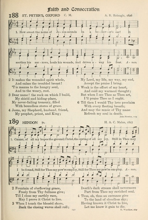 Hymns of Worship and Service: College Edition page 141