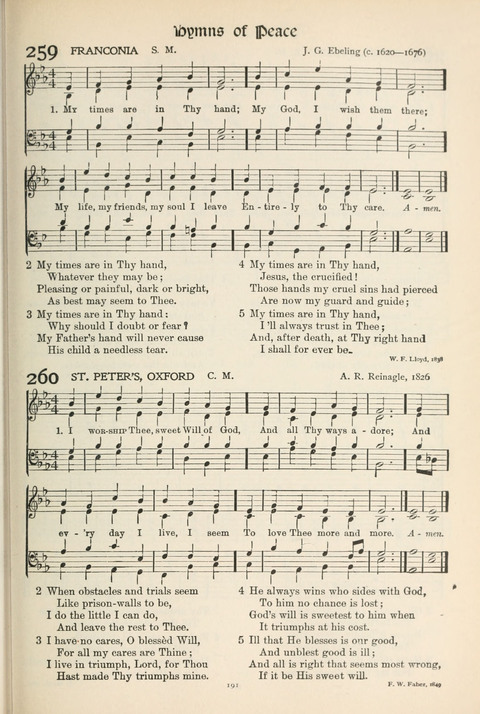 Hymns of Worship and Service: College Edition page 191