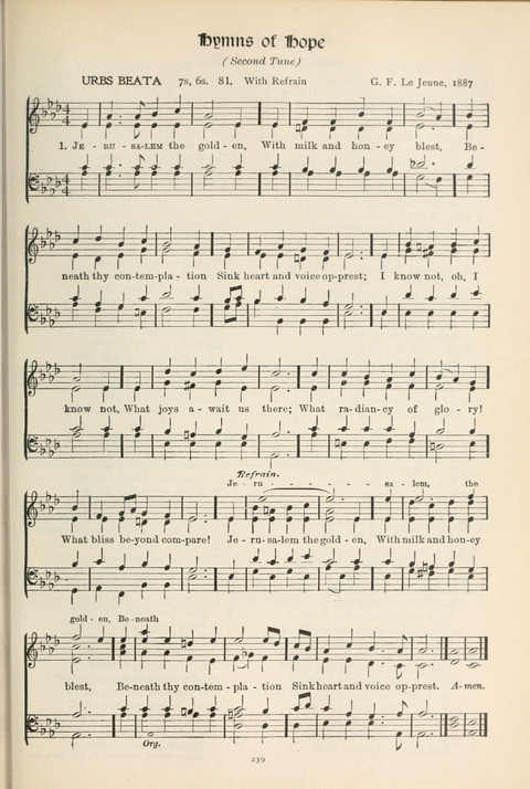 Hymns of Worship and Service: College Edition page 239