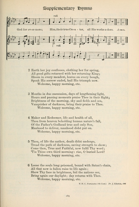 Hymns of Worship and Service: College Edition page 285