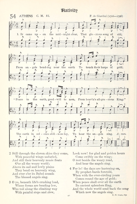 Hymns of Worship and Service: College Edition page 40