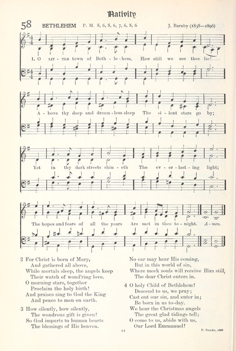 Hymns of Worship and Service: College Edition page 44