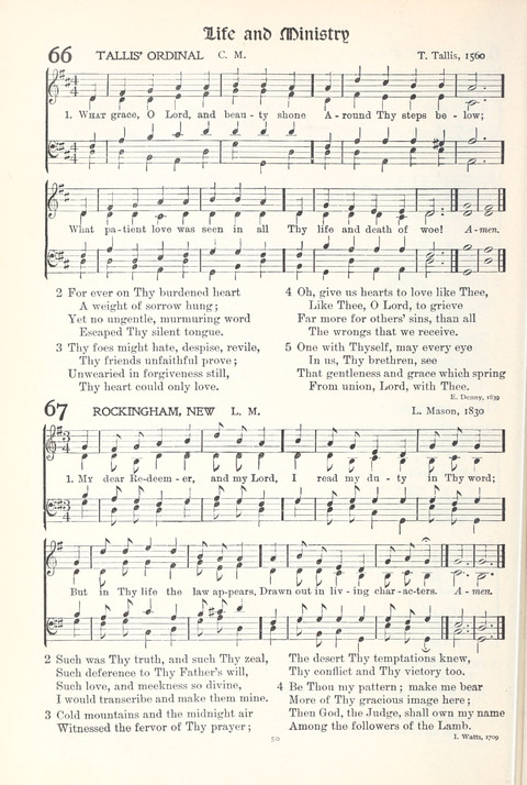 Hymns of Worship and Service: College Edition page 50