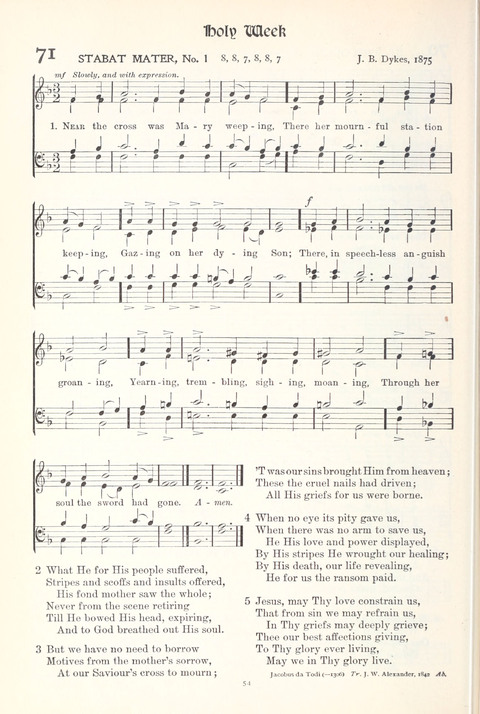 Hymns of Worship and Service: College Edition page 54