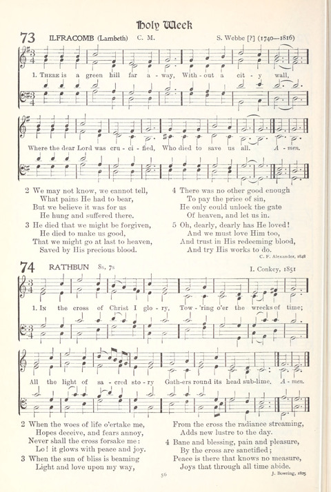 Hymns of Worship and Service: College Edition page 56