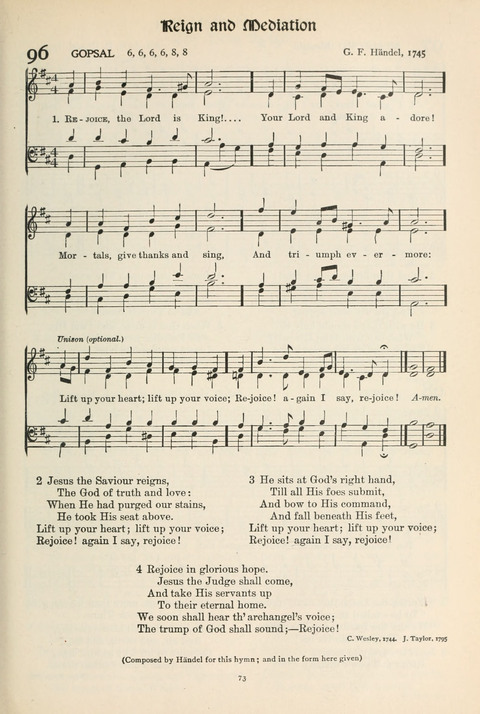 Hymns of Worship and Service: College Edition page 73