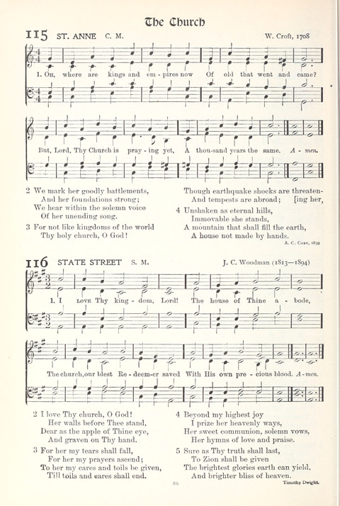 Hymns of Worship and Service: College Edition page 86