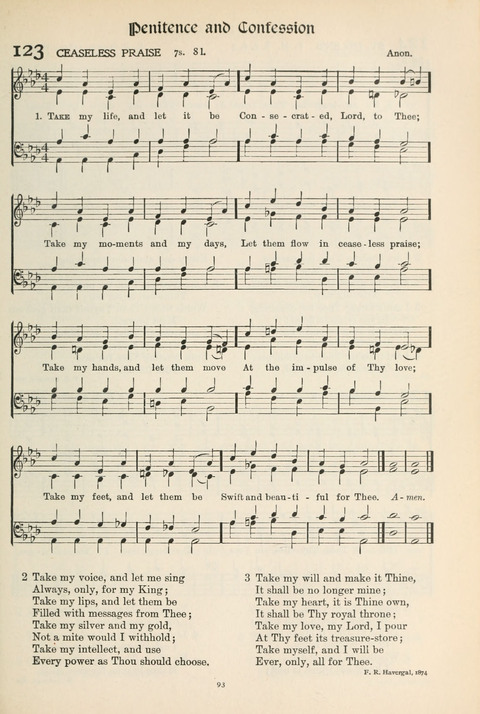 Hymns of Worship and Service: College Edition page 93