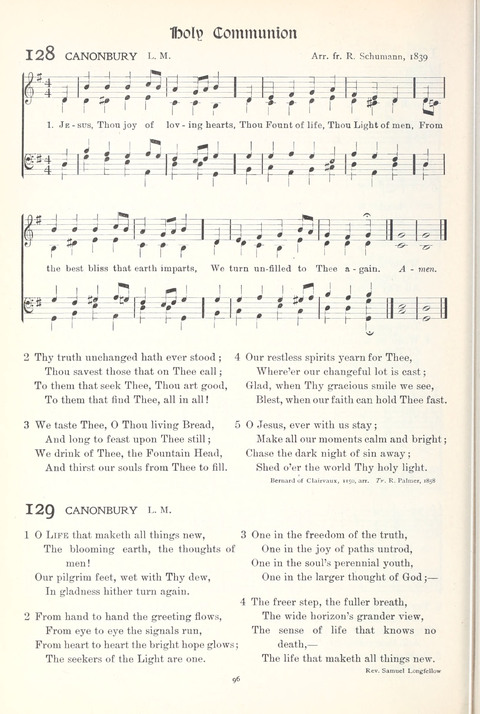 Hymns of Worship and Service: College Edition page 96